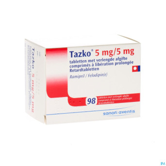 Tazko 5,0/5,0 mg liberat prolon comp 98 x 5