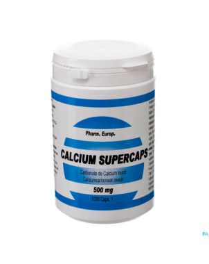 Calcium carb. supercaps caps 1000x 500mg