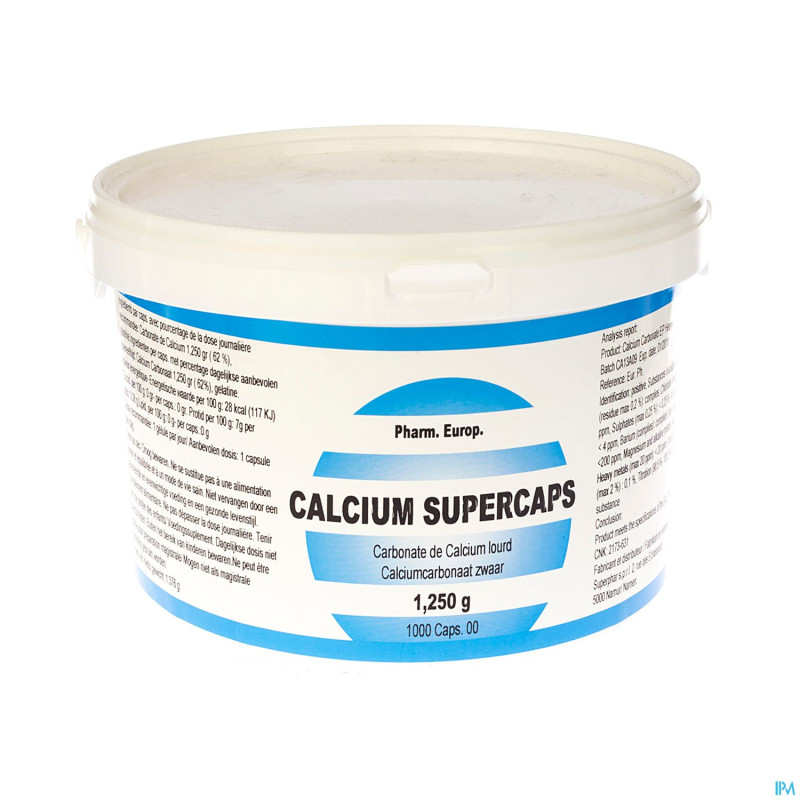 Calcium carb. supercaps caps 1000x1250mg