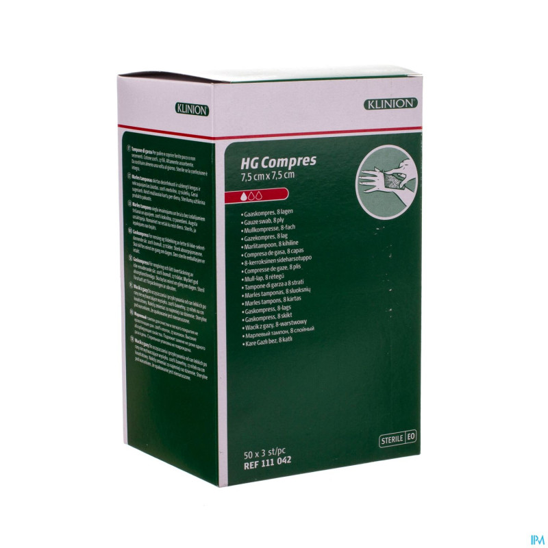 Euron swabs compresse ster 8pl    3 74070803