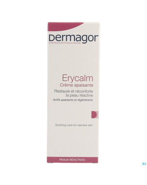 Dermagor erycalm soin apaisant peau reactive  40ml