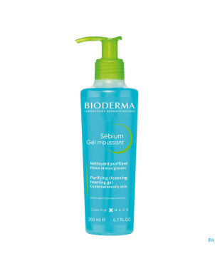 Bioderma sebium gel moussant peau grasse    200ml