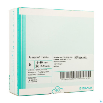 Almarys twin plus plaques 40/15-35mm 5 036240j