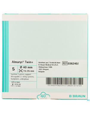 Almarys twin plus plaques 40/15-35mm 5 036240j