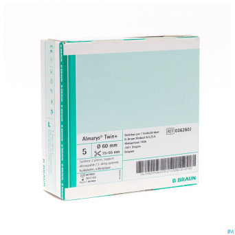 Almarys twin plus plaques 60/15-55mm 5 036260j