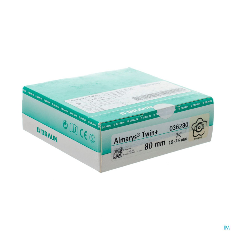 Almarys twin plus plaques 80/15-75mm 5 036280j