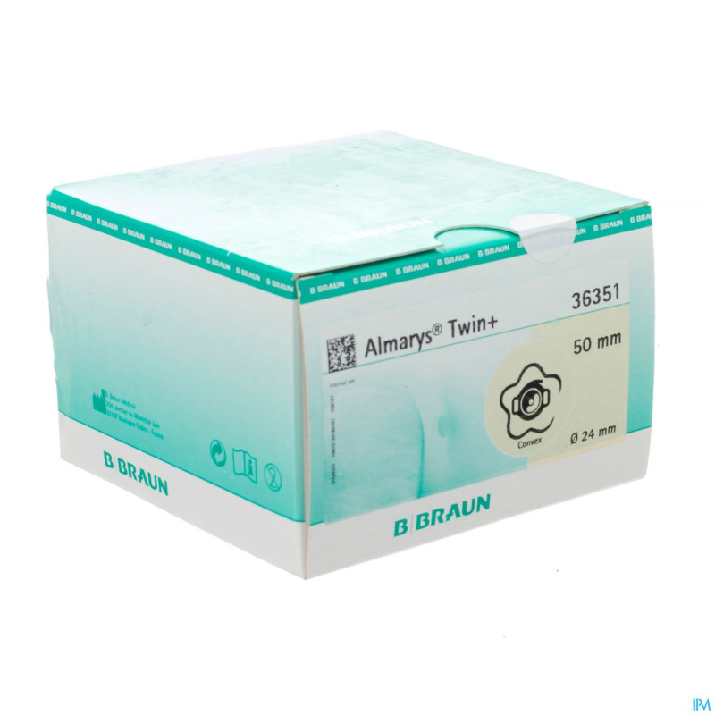 Almarys twin plus plaques convex 50/24mm 5 036351j