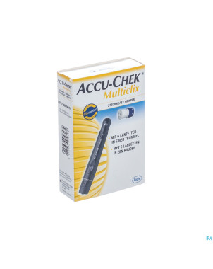 Accu chek multiclix kit(autopiq.+2cart.6lancettes)