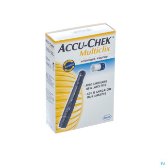 Accu chek multiclix kit(autopiq.+2cart.6lancettes)