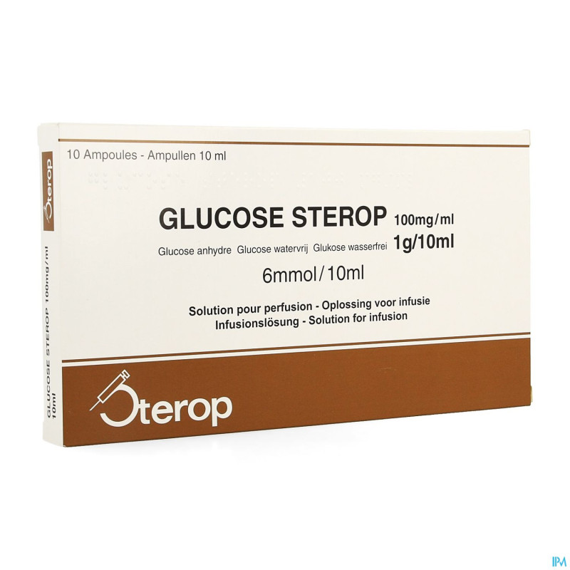 Glucose 10 % sterop 1 g/10 ml  10