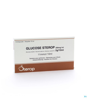 Glucose 20 % sterop 2 g/10 ml  10
