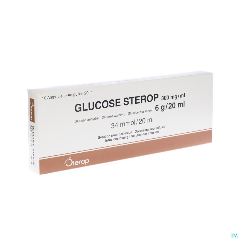 Glucose 30 % sterop 6 g/20 ml  10