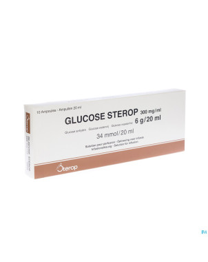 Glucose 30 % sterop 6 g/20 ml  10
