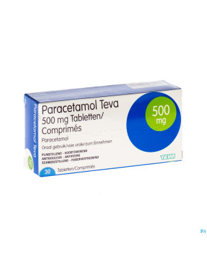 Paracetamol teva 500 mg tabl  30 x 500 mg