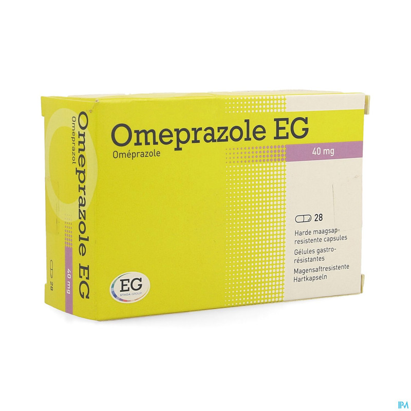 Omeprazole eg 40 mg gastro resist caps bl 28x40mg