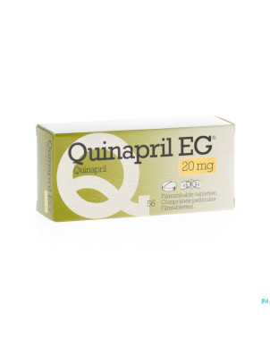 Quinapril eg 20 mg comp 56 x 20 mg