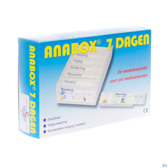 Anabox pilbox wit 7 dagen