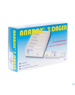 Anabox pilbox wit 7 dagen