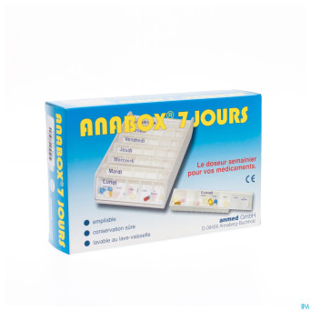 Anabox pilulier blanc 7 jours