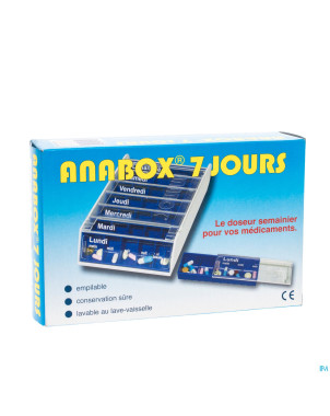 Anabox pilulier bleu 7 jours