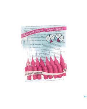 Tepe interdental brush cyl.0,40mm pink xxxx-fine 8