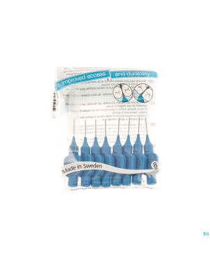 Tepe interdental brush cyl.0,60mm blue    x-fine 8
