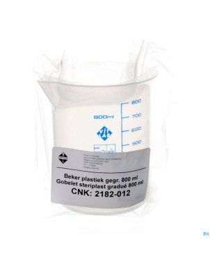 Gobelet steriplast gradue    800ml pontos