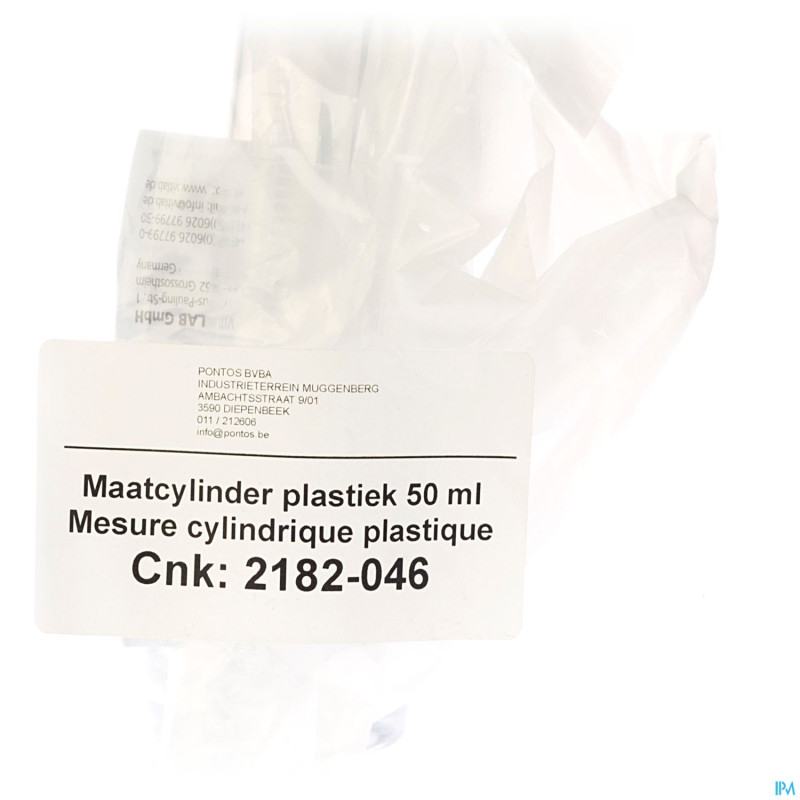 Mesure cylindrique plastique    50ml pontos