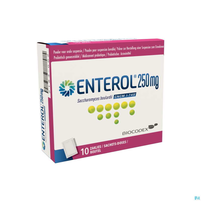 Enterol 250 mg pulv sach  10