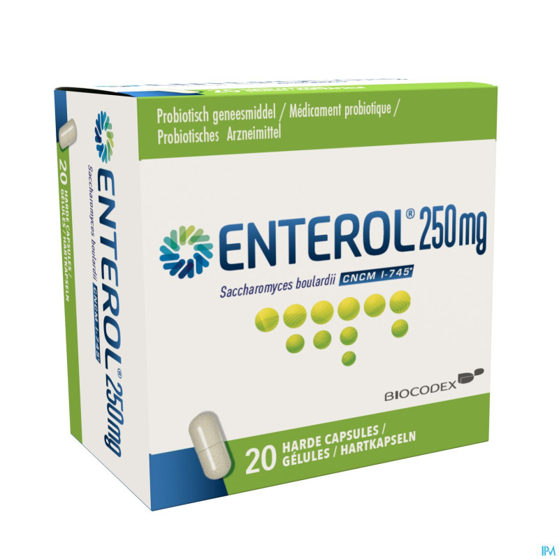Enterol 250 mg caps harde dur  20 x 250 mg