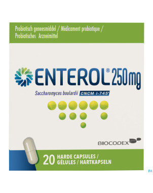 Enterol 250 mg caps harde dur  20 x 250 mg