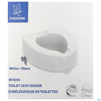Homecare surelevateur toilette 14cm s/couvercle