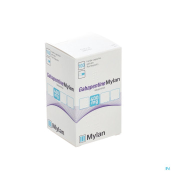 Gabapentine mylan caps dur harde 100 x 400 mg