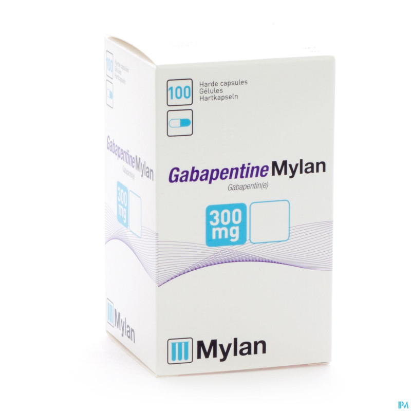 Gabapentine mylan caps dur harde 100 x 300 mg