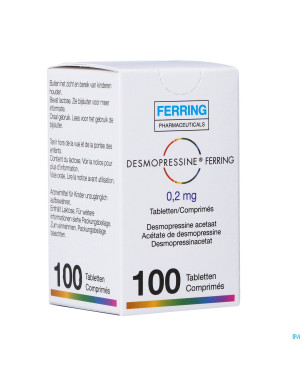 Desmopressine ferring tabl 100 x 0,2 mg