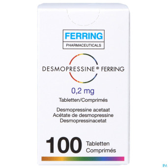 Desmopressine ferring tabl 100 x 0,2 mg