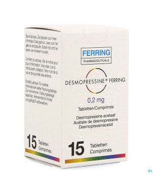 Desmopressine ferring tabl  15 x 0,2 mg