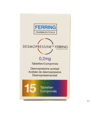 Desmopressine ferring tabl  15 x 0,2 mg