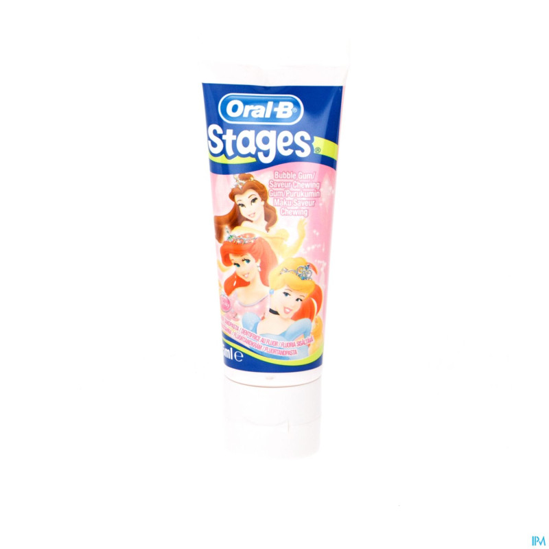 Oral b dentifrice stages power rang./princess 75ml