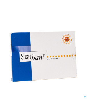 Scarban elastic bandage sil. 10x15cm lav.  +50ml 1