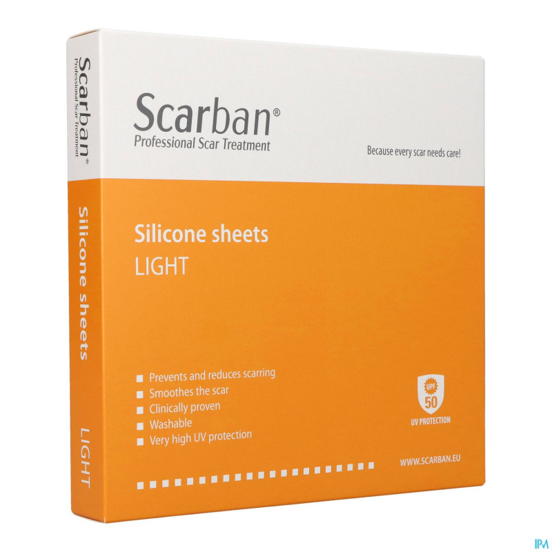 Scarban light bandage sil. lav. +50ml    5x30cm 2