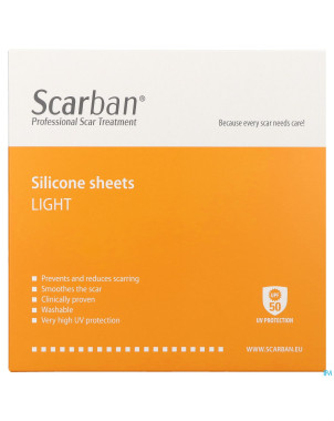 Scarban light bandage sil. lav. +50ml    5x30cm 2