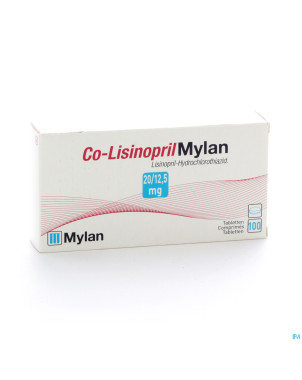 Co lisinopril mylan 20/12,5 mg comp 100