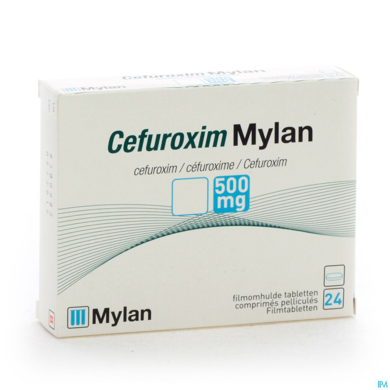 Cefuroxim mylan 500 mg tabl 24 x 500 mg