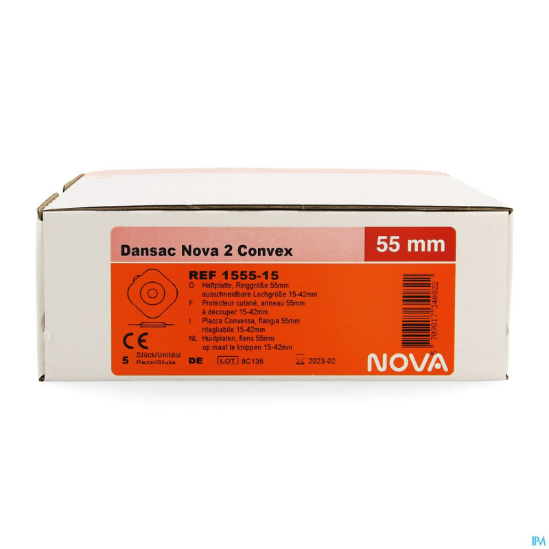 Dansac nova 2 convex plaques 15-42mm 5 1555-15
