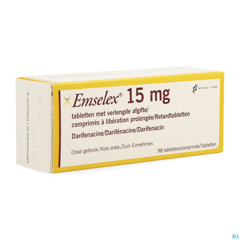 Emselex liberation prolongee comp 98 x 15,0mg