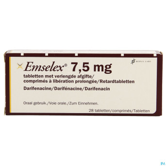 Emselex liberation prolongee comp 28 x  7,5mg