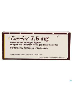 Emselex liberation prolongee comp 28 x  7,5mg