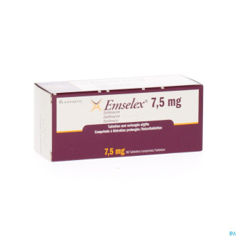 Emselex liberation prolongee comp 98 x  7,5mg