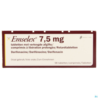 Emselex liberation prolongee comp 98 x  7,5mg